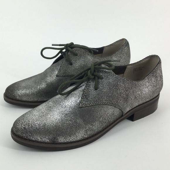 SEYCHELLES Metallic Silver Loafer Size 7 - Picture 3 of 6